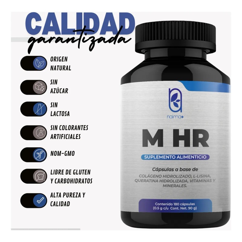 Vitaminas Cabello Y Barba Hombres 180cáps | Men's Hr |