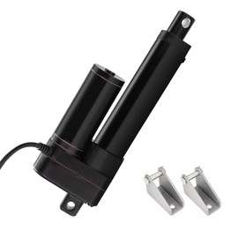 JQDML 12V Linear Actuator 176lbs/800N 0.78"/s High Speed Linear Actuator Stroke 4Inch IP65 Protection Electric Actuator with Mounting Brackets,for Door Opener,Solar Tracker,Electric Lifting System