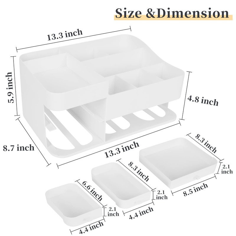 BTremary Makeup Organiser Storage, Cosmetic Organisers with Drawers, Dressing Table