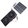 20W Solar Panel Solar Powered Dual Exhaust Fan Kit for