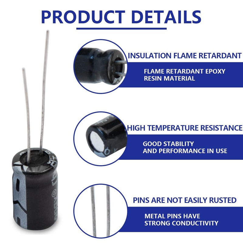 Innfeeltech Electrolytic Capacitors 680uF 16V Aluminium Radial Electrolytic Capacitors Pack