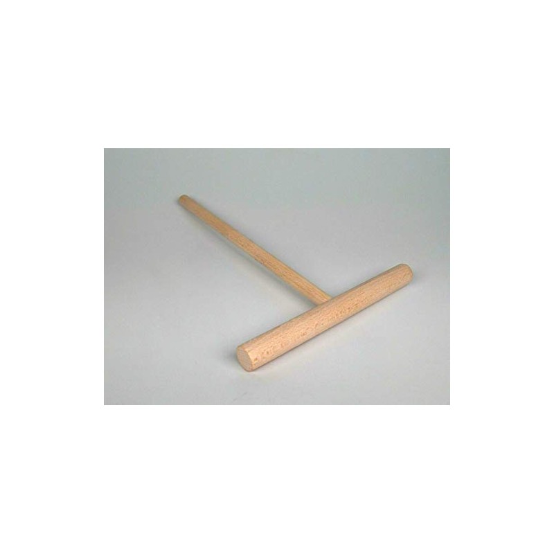 Tredoni 14cm Wooden Batter Spreader/Rake T-Stick - Professional Pancake/Crepe Maker,