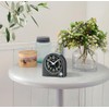 SEIKO Maris Non Ticking Desk/Alarm Clock, Black