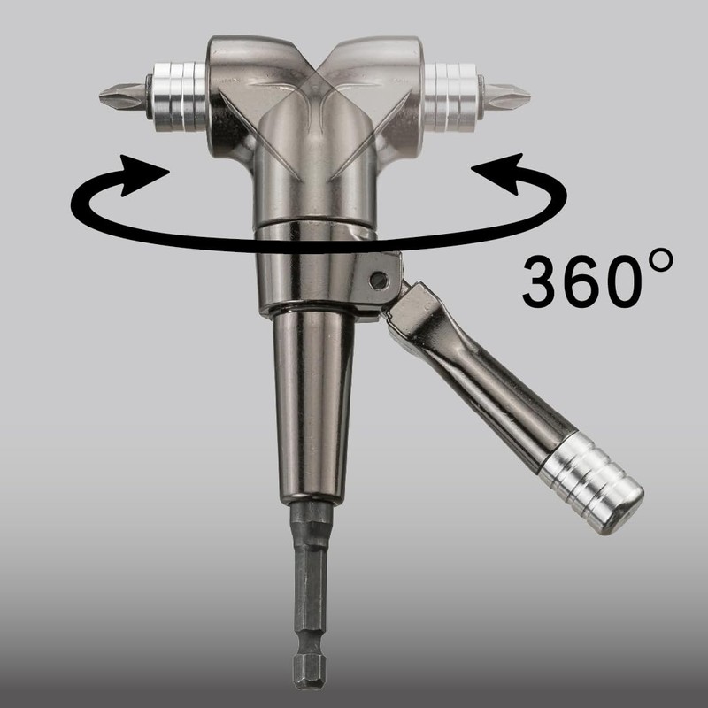 KESI Tool 1/4" Dr Impact Right Angle Drill Attachment, Right