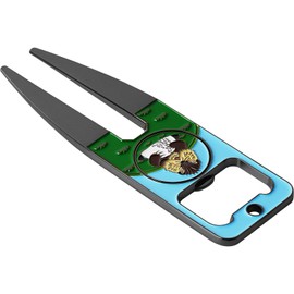 2thpart Groundhog Golf Divot Repair Tool with Magnetic Ball Marker, Multifunctional Golf Accessories