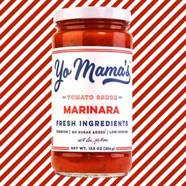 Yo Mama's Foods Keto Marinara Pasta Sauce - (3) 12.5 Ounce Jars - No Sugar Added, Low Carb, Low Sodium, Gluten Free, Paleo Friendly, and Made with Fresh, Non-GMO Tomatoes