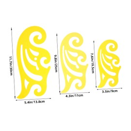 DOITOOL 3pcs Precision Sewing Ruler Multi Function French Curve Tailor Measure Tools for Clothing Design Crafting Lightweight Versatile Rulers for Home Sewing Projects