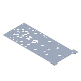 Polaris Ranger Skid Plate, Gloss Black, Genuine OEM Part 5438572-070, Qty 1