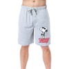 Peanuts Mens' Snoopy Rocker Cool Punk Character Sleep Pajama Shorts,