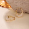 SayovatBek 14K Gold Plated 23–25mm Lightweight Mesh Hoop Earrings for