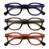 V.W.E. 3 Paris Lightweigh Round Reading Glasses - Spring Hinge