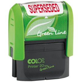 COLOP P20GLSUP 37 x 13 mm GreenLine SUPERSEDED Stamp - Red