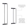 Powell Black Bent Metal Rawlins Two Pack Towel Racks