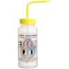 SP Bel-Art Safety-Labeled 4-Color Dichloromethane Wide-Mouth Wash Bottles; 500ml (16oz),