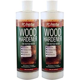 PC Products PC-Petrifier Water-Based Wood Hardener, 16 oz, Milky White 164440 (Two Pack 16 oz)
