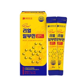Nature Dream Real Albumin Gold 20gx15 sachets 1 box Egg White Albumin Stick Arginine / 네이처드림 리얼 알부민 골드 20gx15포 1박스 난백알부민 스틱 아르기닌