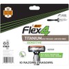 BIC Flex 4 Men's 4-Blade Disposable Razor, 10 Count