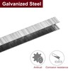 uxcell 20 Gauge Narrow Crown Staples 7/16" x1/2", 5200Pcs Galvanized