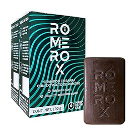 HAIR BIRTH LAB Shampoo Sólido Anticaída Romerox con Extracto de Romero | Fortalece y Estimula el Crecimiento Capilar | 2 Barras Naturales