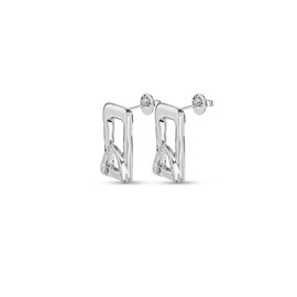 Uno de 50 STAND OUT TOPAZ Earrings, Sterling Silver-Plated
