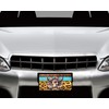 Aluminum Western Vanity Front License Plate and Car Coaster Set