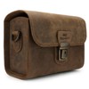 MegaGear MG1724 Pebble Genuine Leather Camera Case Bag for Instant