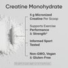 Sports Research Creatine Monohydrate – 5g Micronized Powder per Scoop