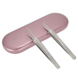 Tweezers Storage Box, Tweezers Box, Storage Box for Eyelash Extension of Tweezers of the Organiser (Rose Red)