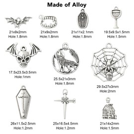 KitBeads Antique Pendant Charms Vintage Assorted Jewelry Charms for Jewelry Making Bulk