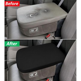 Zxiaochun Center Console Cover Compatible with 2002 2003 2004 2005 2006 2007 2008-2012 Dodge Ram 1500 2500 3500 Jump Seat Console, Armrest Lid Leather Protective Covering (Neoprene)