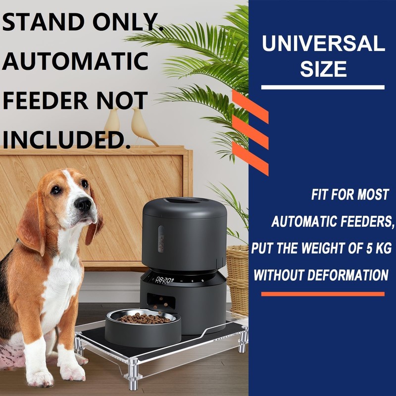 Beautyflier Raised Dog Feeder Stand Elevated Holder for Automatic Cat