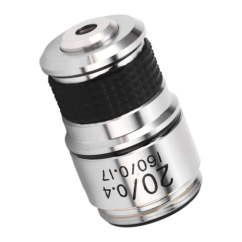 Microscope Objective Lens 20X Brass Chrome Plated RMS Interface Microscope