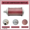 M15 Air Compressor Muffler 1.5" NPT Male, Air Exhaust Silencer