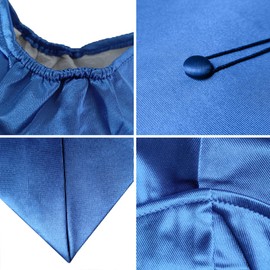 Herrenbek Shiny Adult Graduation Cap with 2024 2025 Tassel Unisex Adjustable Graduation Cap Royal Blue