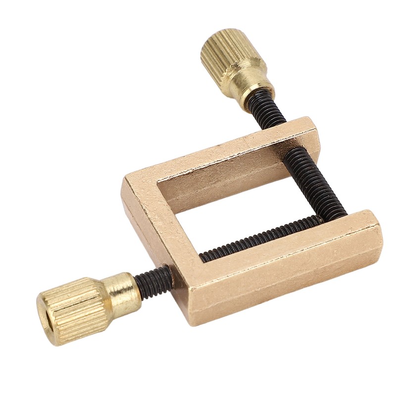 Violin Crack Clamp Double Screw Brass Square Clip Violin Fixing