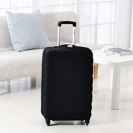 Sewroro Luggage Cover Suitcase Protector Washable Suitcase Protector Black Elastic Travel Luggage Cover for 22-24 Inches (M Travel