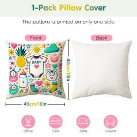 Cirzone IVF Gifts Pregnancy Gifts Pineapple Pillow Cover 18 x 18 IVF Gifts for Women Pregnant Mom