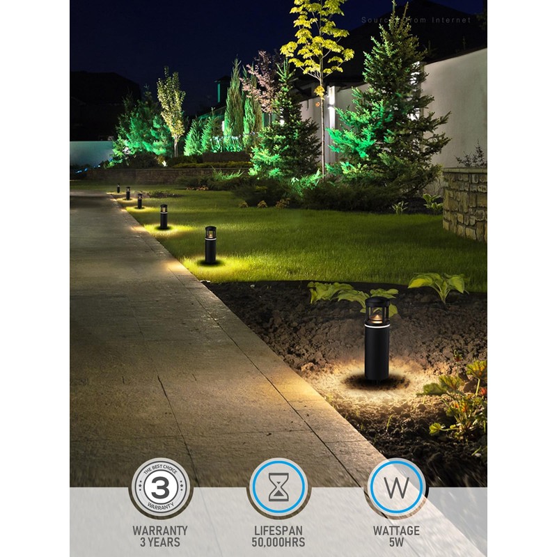 LEONLITE LED Low Voltage Pathway Lights, Unique Light Pattern, Landscape