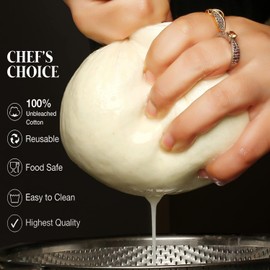 PACKARDI Cheesecloth 5 Meter / 55 Sq. Ft - Muslin Cloths for Cooking, Grade 90+ Reusable and Washable Cheese Cloths for Straining, 100% Unbleached Pure Cotton Lint Free Cheese Cloth