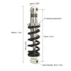 1 Pair Shocks Struts Damper 170mm 650lbs Shock Absorber Spring