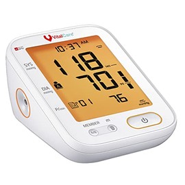 VitalCare | Baumanómetro de Brazo YE680A | 2 Usuarios + Resultados por Voz | Pantalla LCD + Memoria 198 Registros | Presión Arterial Precisa y Cómoda