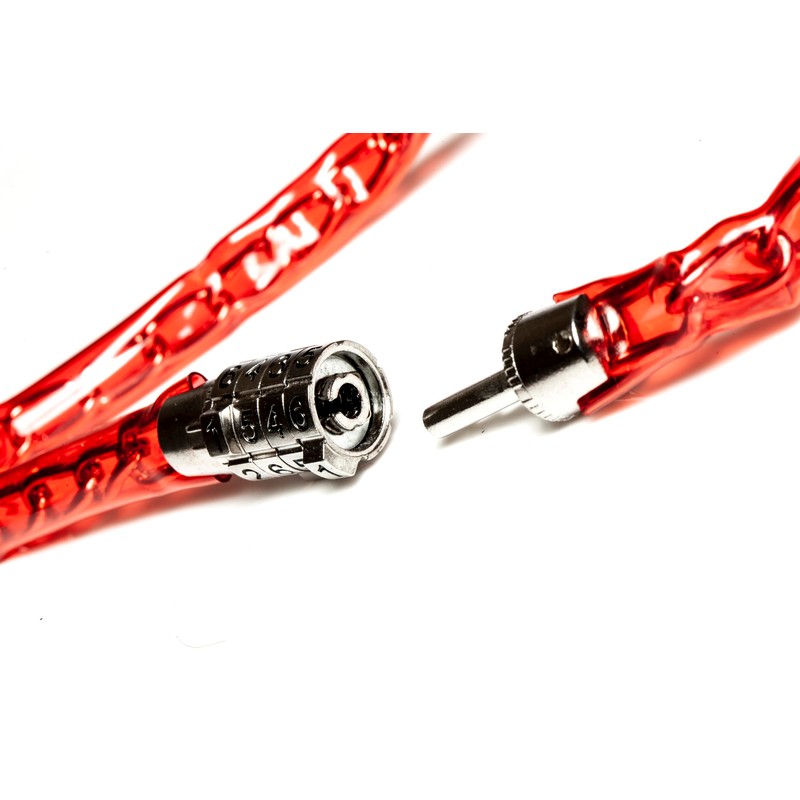 AWE Bicycle Combination Chain Lock Red