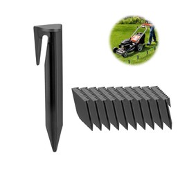 HONXUN Hook Pegs for Robotic Lawnmower Boundary Cable Pack of 100 Lawn Robot Ground Anchors Ground Spikes Hooks Ground Hooks Cable Pegs Nails Boundary Wire Compatible with Worx, Husqvarna, Bosch,