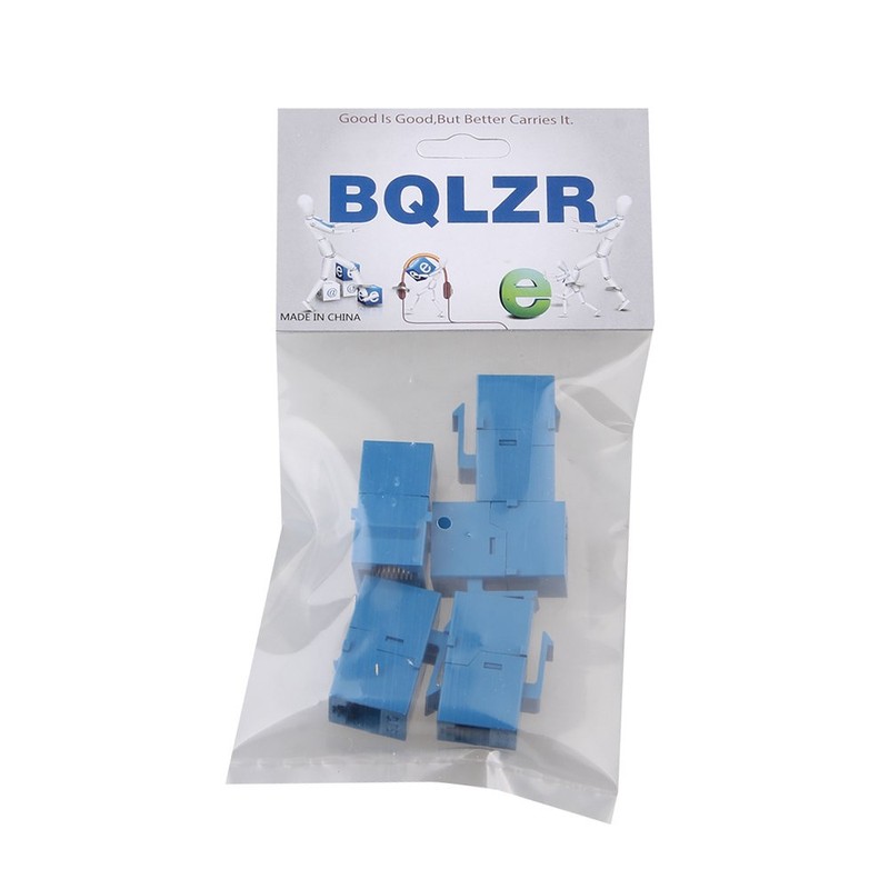 BQLZR Blue CAT6 Female to Female RJ45 Ethernet Gigabit Keystone