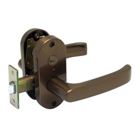 Kawaguchi Giken DJ-24-4K-BR BS50 J Lever Oval Indicator Lock, Brown
