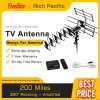 For Channel Master BEST HDTV ANTENNA 200 MILES OUTDOOR TV ANTENA MOTORIZED AMPLIFIED 360 Rotation
