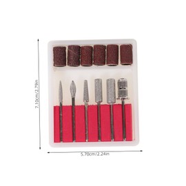 BESPORTBLE Set of 1 Alloy Grinder Nail Drill Bits Polishing Machine Nail Tool Manicure Drill Bits Grinding Headset for Home Salon