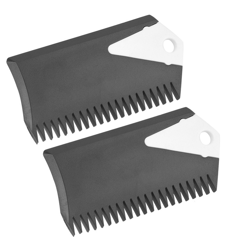 HilBeliFU 2Pcs Surfboard Wax Comb, PVC Surfboard Wax Scraper with