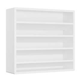 Orimade 4 Tier Spice Rack Organizer for Cabinet, Freestanding Bamboo Seasoning Rack for Countertop, Cupboard, Pantry, Kitchen, 13.18 x 4.13 x 12.2 inches(Spice Jars Not Included), White