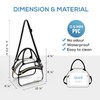 TOURIT Stadium Approved Clear Lunch Bag Transparent Bag with Adjustable